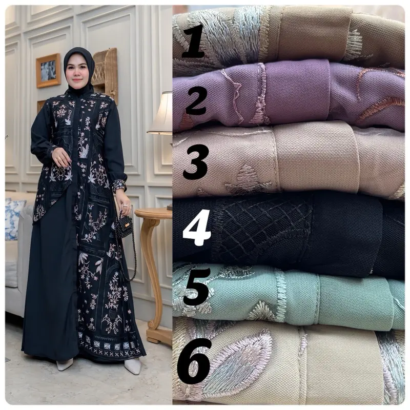 Zahra Dres Big size M032 Casual Wanita Baju  Pesta 3