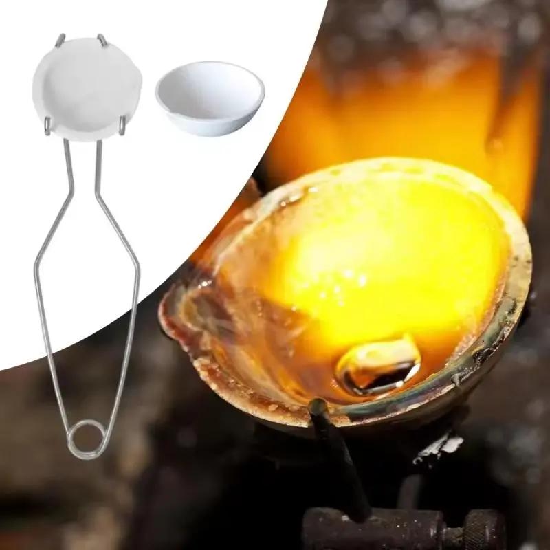 cao - bình thạch anh nhiệt độ kẹp và bộ bát nóng chảy cho vàng bạc tan chảy kim…