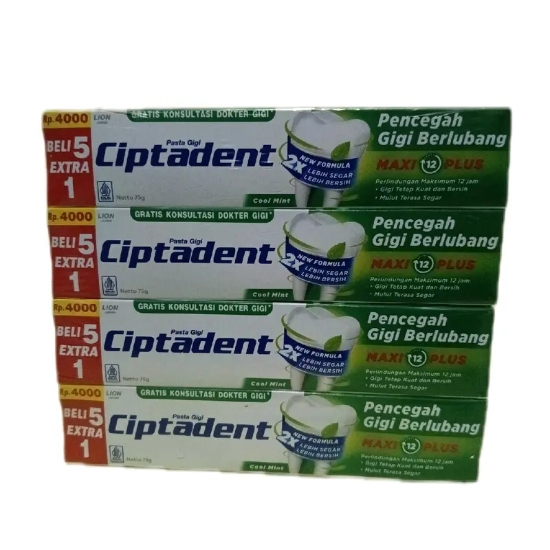 3 pcs Pasta gigi Ciptadent 75gr Mulut  Penyegar pemutih 5