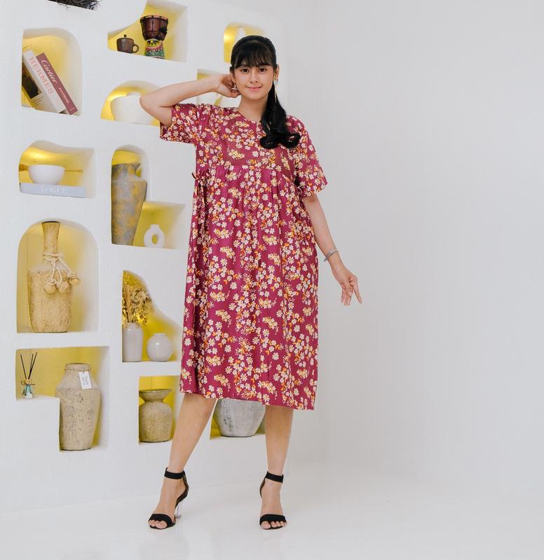Daster Cibi Rayon Lembut Busui Friendly Nyaman Bermotif 2