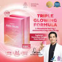 Gambar [EXCLUSIVE NAD] Kalon Asta Gluta | L-Glutathione 500mg + Astaxanthin 4mg + ALA 50mg | Suplemen Kulit Cerah Glowing & Antioksidan BPOM | Suplement Whitening Capsule | Whitening Booster Suplemen Kecantikan - 1 BOX (HEMAT) dari KalonOfficial.id Kab. Tangerang 1 Tokopedia