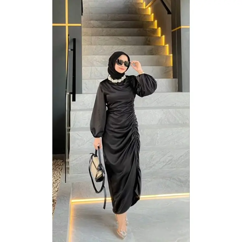 FIT XL-XXL (dress-satin) andini • andini dress satin premium velvet satin - dress serut satin - darla dress satin