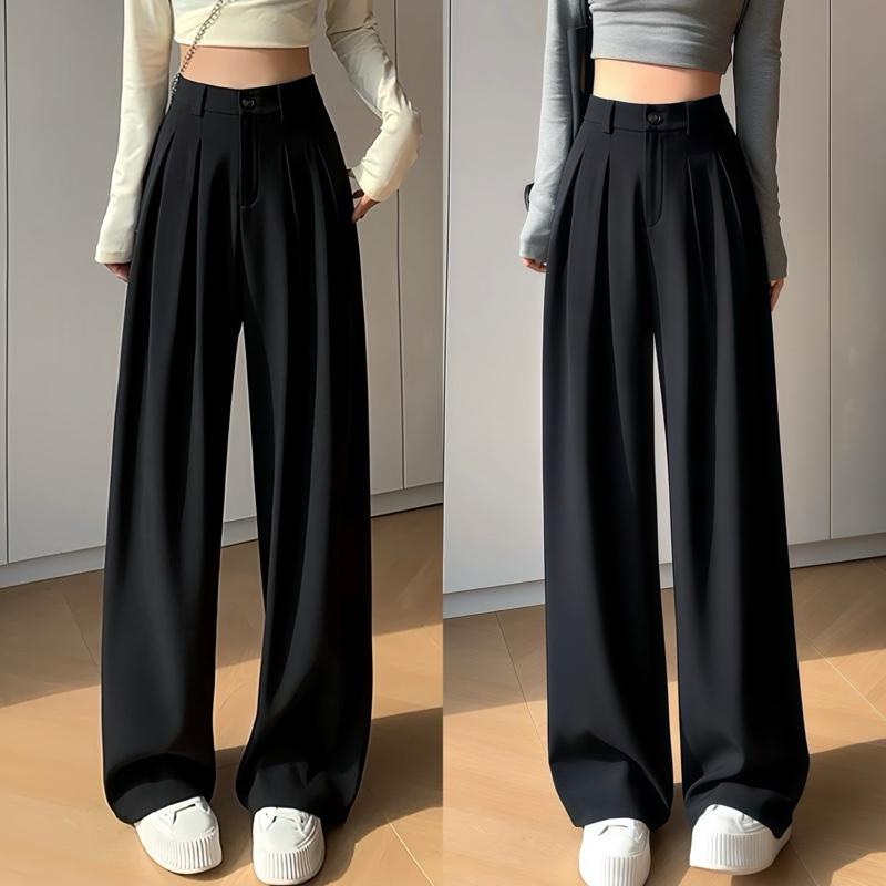 Quần Tây Ống Suông Bigsize Chất Vải Mango Lạnh Mềm Mịn Lưng Cao Tôn Dáng Dài 100cm Cho Nữ Chuppy (50-93Kg)- Q552 Q30