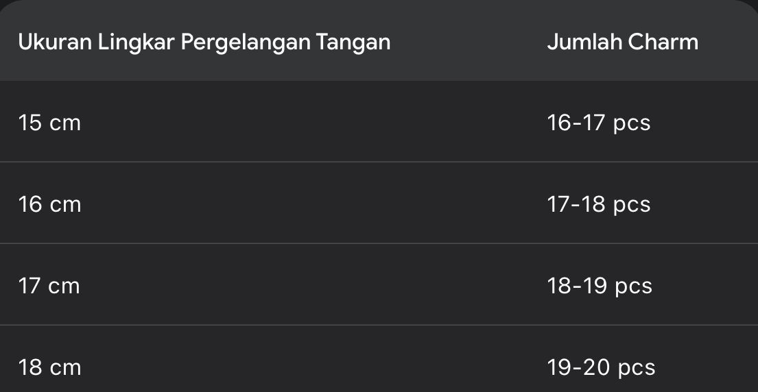 Symamu - Italian Bracelet Hanging Edition Gelang Titanium Anti Karat Gantungan Bracelet