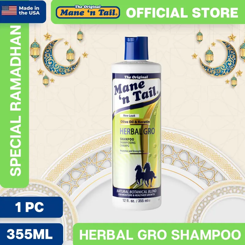 Mane 'n Tail Herbal Gro Shampoo/Sampo Kuda Mane 'n Tail Herbal Gro 355 ml Membersihkan Perawatan 355 ml
