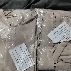 Listya Abaya set couple bahan jetblack pokka gamis & koko