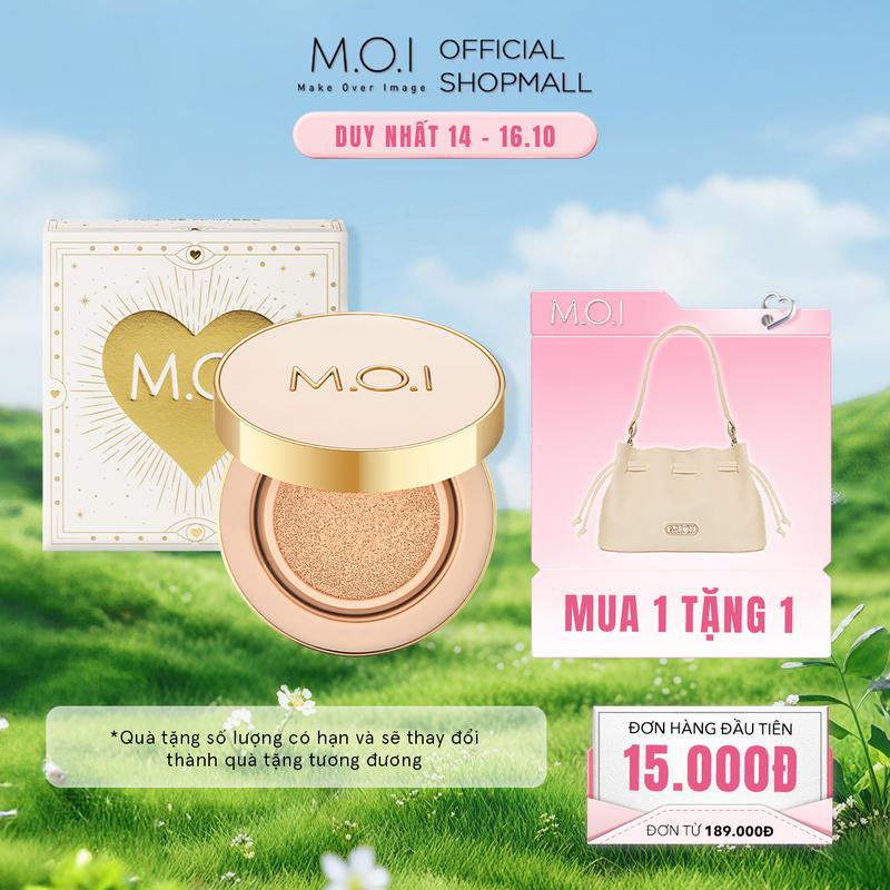 Phấn nước Kiềm Dầu Che Khuyết Điểm SPF 50+ PA+++ MOI Premium Baby Skin Cushion Phiên bản mùa lễ hội 12g