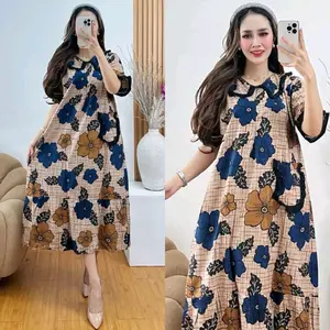 DASTER PIAMA RAYON MOTIF PAGAR BUNGA BB45-85