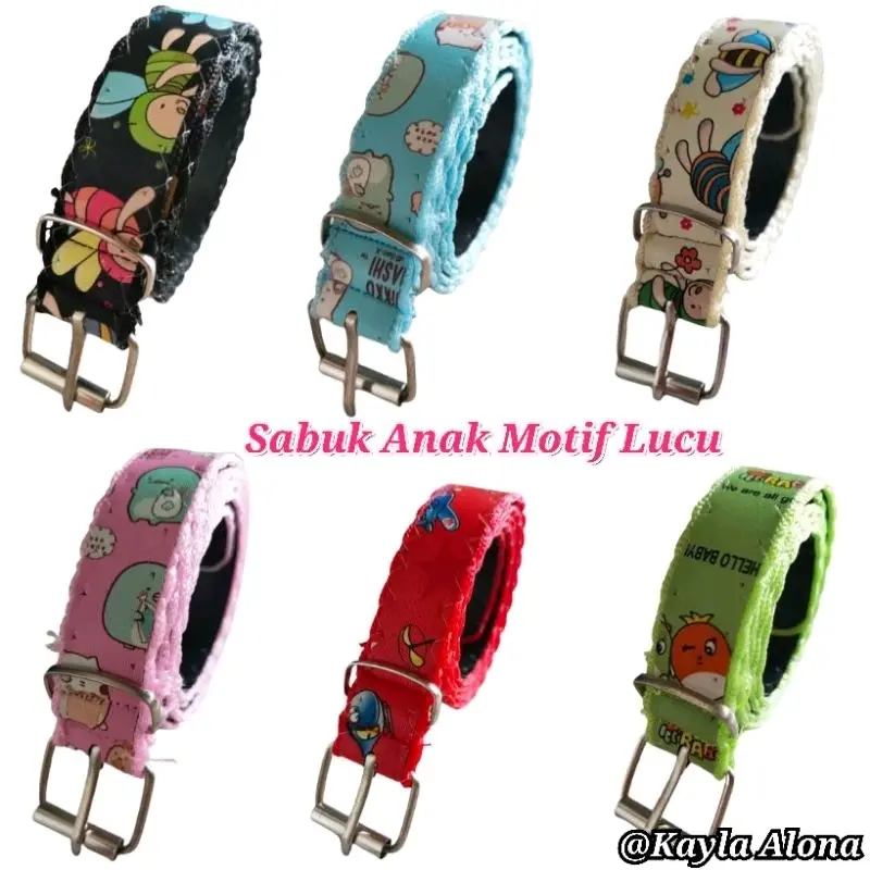 SABUK ANAK / IKAT PINGGANG ANAK MOTIF LUCU