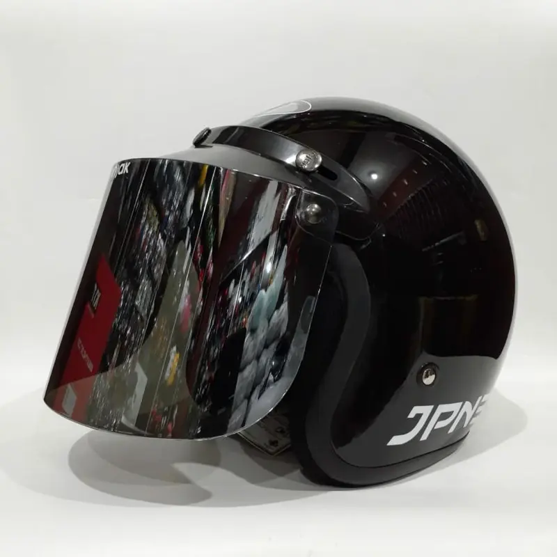 Helm JPN RETRO ARC Kaca Cembung / Datar | Helm Bogo Retro Untuk Pria dan Wanita Dewasa Original SNI 2