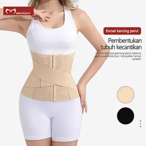MEISEE Korset Waist Trainer Dengan Belt Kompresi Ekstra Slimming Premium Membentuk Tubuh Lebih Ramping Wanita Lebih Ringan Dan Elegan