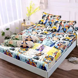 Sprei Homemade Motif Anak Karakter Bahan Kain Katun Halus Set Dengan Sarung Bantal Dan Sarung Guling Ukuran 120x200 160x200 180x200 200x200