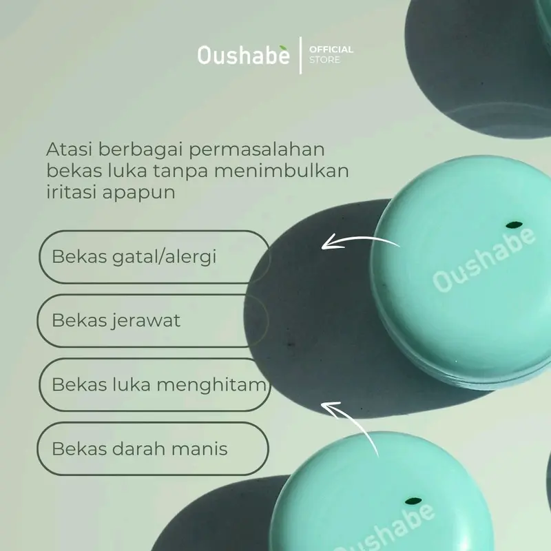 Oushabe TRAVEL FRIENDLY 10gr - Pemudar Bekas Luka Gatal | Eksim | Darah Manis | Jerawat  Menghitam - Memudarkan Semua Jenis Kulit Bebas Paraben 2