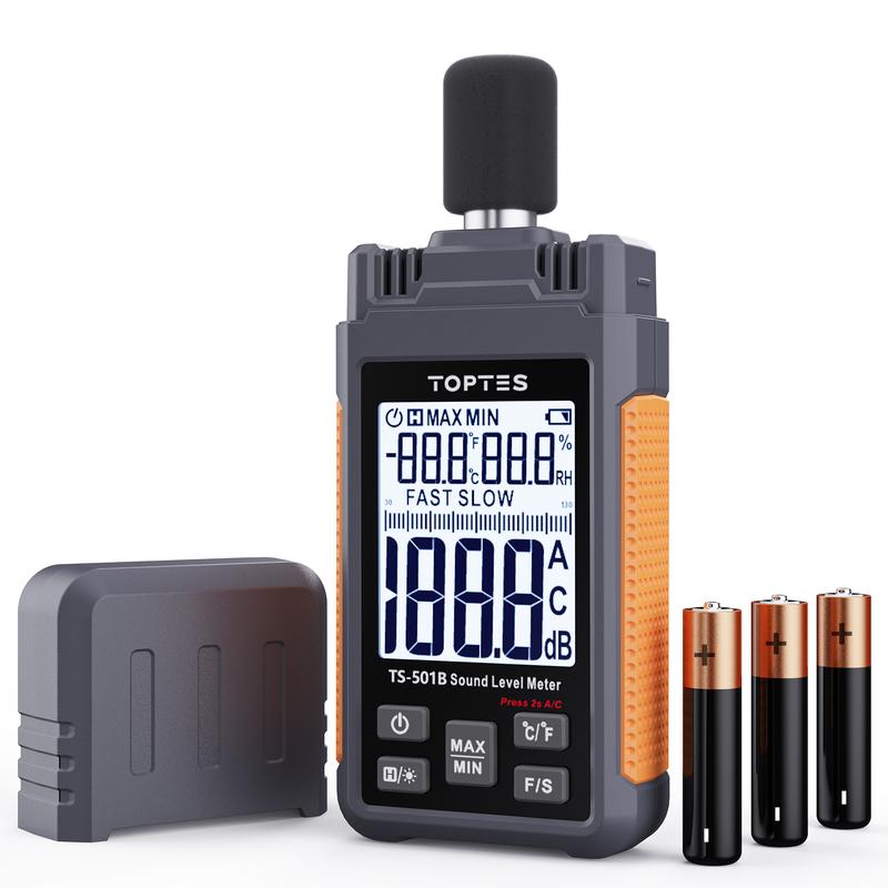 Decibel Meter, TopTes TS-501B Sound Level Meter with 2.25” Backlit