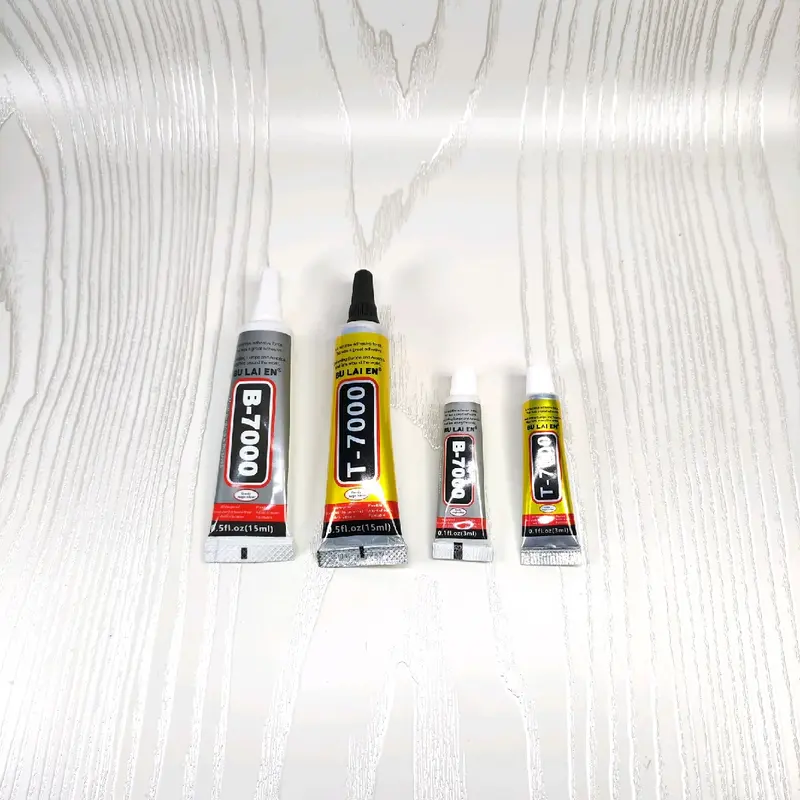 Lem cair hitam/putih T7000 15ml+B7000 15ml+T7000 3ml+B7000 3ml lem lcd touchscreen 0