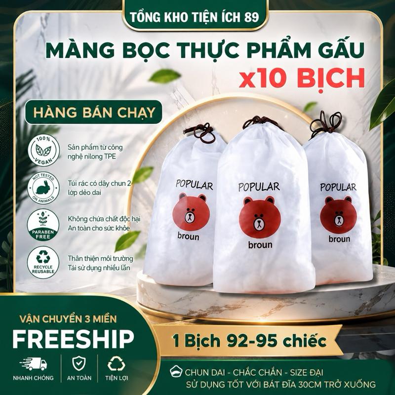ComBo Túi Bọc Gấu PE Tiện Ích cho Mọi Người