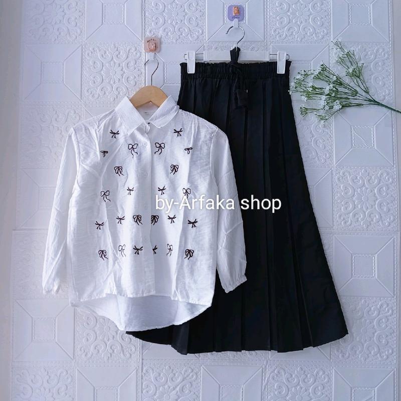Setelan Blouse dan Rok Pololinen dan Wood Korea untuk Anak 8-11 Tahun - Fashion 5