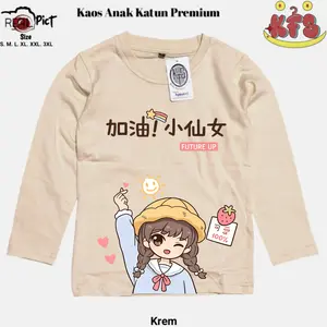 Atasan Lengan Panjang Kaos Anime Future UP Boneka Lucu Anak Perempuan Usia 1-13 Tahun