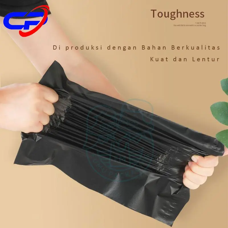 Plastik Polymailer Olshop / Plastik Packing Hitam  EKONOMIS D 30x50cm Isi 100pcs Lem Kuat Anti Plong grosir Termurah 4