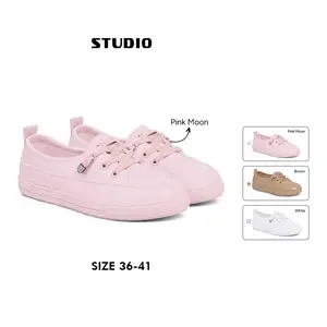 SP-370 [STUDIO] Sepatu Wanita Flat Kasual Kekinian Sepatu Cewek Tali Simple Terbaru Casual Woman Shoes