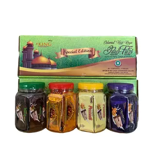 D King Coklat Edisi Idul Fitri Isi 4 Toples Rasa Peanuts Almond Hazelnut Chocolate Cashew