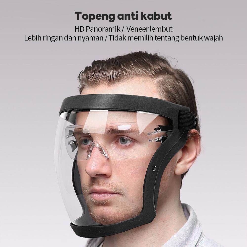 Pelindung Wajah Pelindung Wajah Penuh Masker Keselamatan Transparan Dengan Filter Tahan Percikan Minyak Penutup Kepala Anti-kabut Kacamata Pelindung Kerja Pelindung Wajah Pelindung Wajah Akrilik Topeng untuk bersepeda di luar ruangan Outdoor Pelindung Wajah Pelindung Wajah Penuh Masker Keselamatan Transparan Dengan Filter Tahan Percikan Minyak Penutup Kepala Anti-kabut Kacamata Pelindung Kerja Pelindung Wajah Pelindung Wajah Akrilik Topeng untuk bersepeda di luar ruangan Outdoor