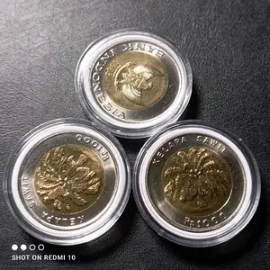 koleksi uang koin indonesia 1000 rupiah kelapasawit luster + bonus kapsul pengaman koin