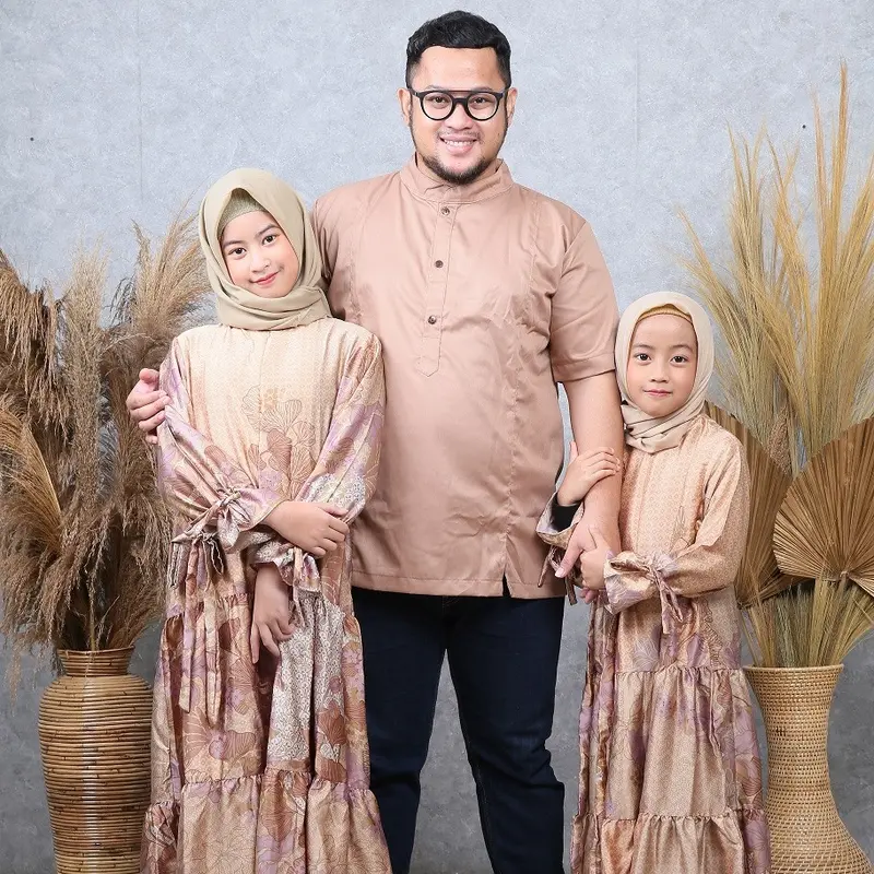 Kalsandfrey Nayakamala Family Set - Gamis Koko Kembar Keluarga Sarimbit Lebaran 5