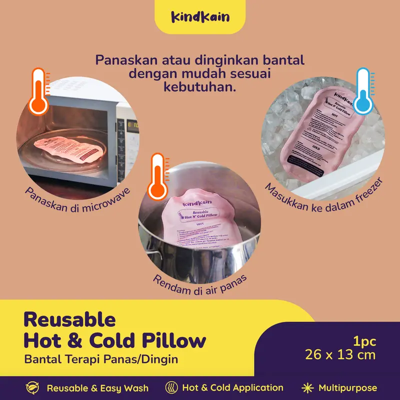 KindKain Bantal Terapi Panas Dingin / Reusable Hot & Cold Pillow Pack 3