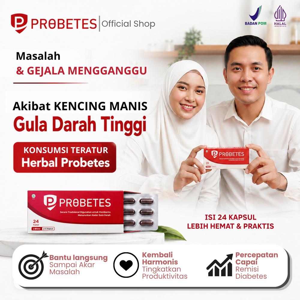 Herbal Probetes Bantu Meringankan Masalah & Gejala Mengganggu Akibat Gula Darah Tinggi/Kencing Manis, Sudah BPOM