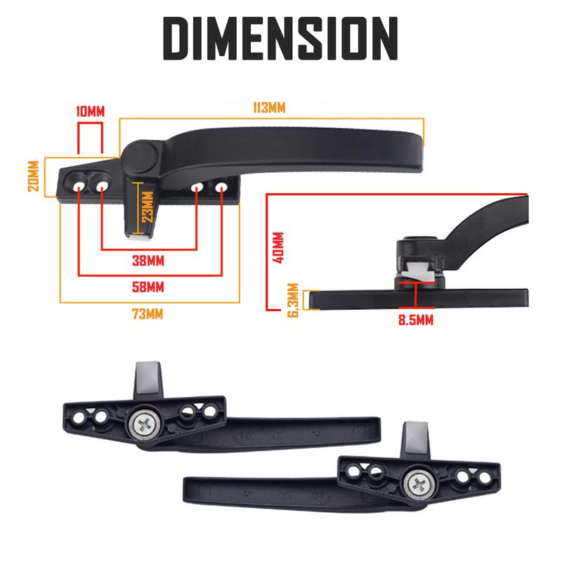 Product Introduction of 【SKIT SG】 Aluminium Casement Window Lock Handle - DIY Lever Replacement for HDB Home 3