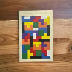 Cahaya Bundaran - Mainan Edukasi Anak Puzzle Kayu Tangram Tetris Wooden Intelligence - WO01