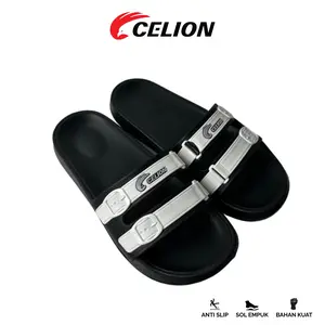 (COD)(COD)CELION- Sandal Pria Slop Kode 2103-6 Bahan EVA Rubber PVC Nyaman Untuk Sehari-hari