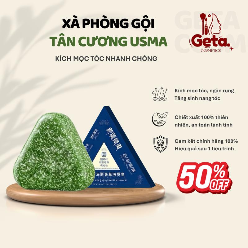 Dầu gội Tân Cương cỏ Usma chính hãng xà phòng gội Tân Cương thảo mộc kích mọc tóc 120gr