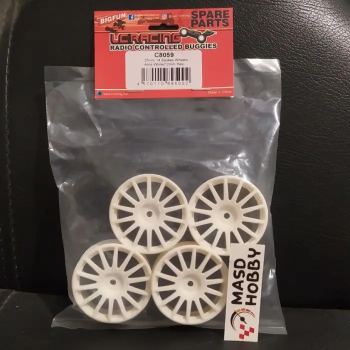 Pelek Velg Rally drift onroad 1/10 RC HSP, Tamiya WLToys, LC Racing 2
