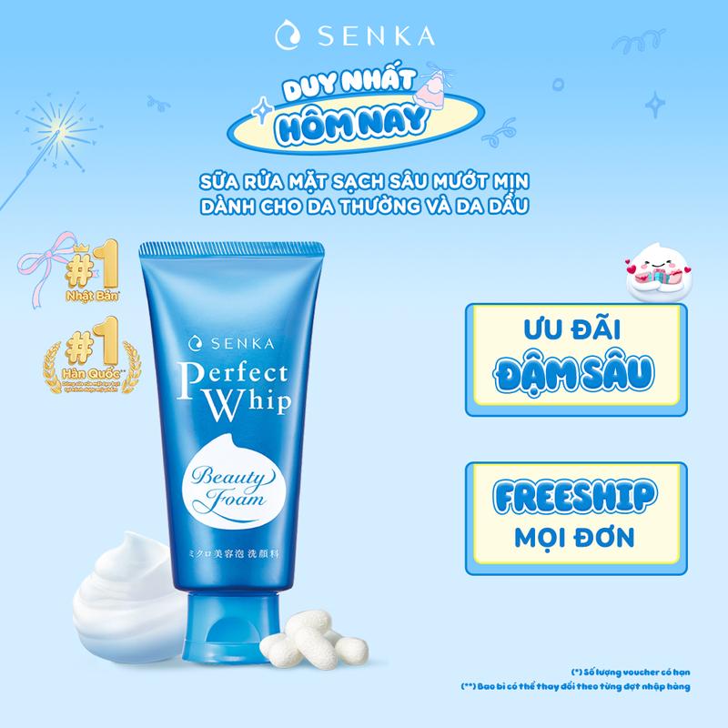 [SENKA] Sữa rửa mặt sạch sâu mướt mịn SENKA PERFECT WHIP 120G