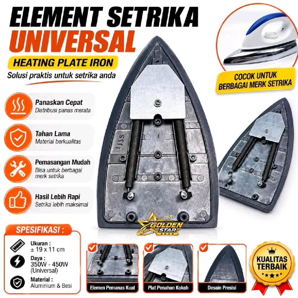 TAPAK ELEMEN SETRIKA / ALAS ELEMENT STRIKA UNIVERSAL