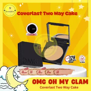 OMG Oh My Glam Coverlast Two Way Cake 12 g - Bedak Padat Kontrol Minyak / OMG Bedak Foundation