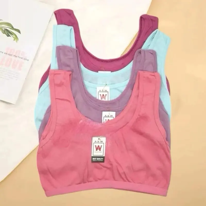 Miniset Anak Remaja Bahan Katun Pakaian Dalam Bra Bh Mini Set Wanita Pubertas Cewek