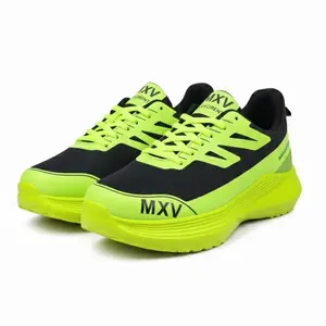 lari color stabillo black Outdoor empuk  anti slip  MAXVORENT MXV – Ultimate Energy & Comfort Lari dengan Gel-C   Pria  running sepatu joging sepatulari
