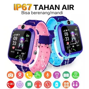 【Hancdon】COD/Q12B Smart Watch Air IP67 Jam tangan anak telepon - anak Gps Digital Smartwatch anak Waterproof Kids Smart Watch/jam tangan smartwatch Ponsel Layar Monitor Kalkulator jam  tangan Fashion