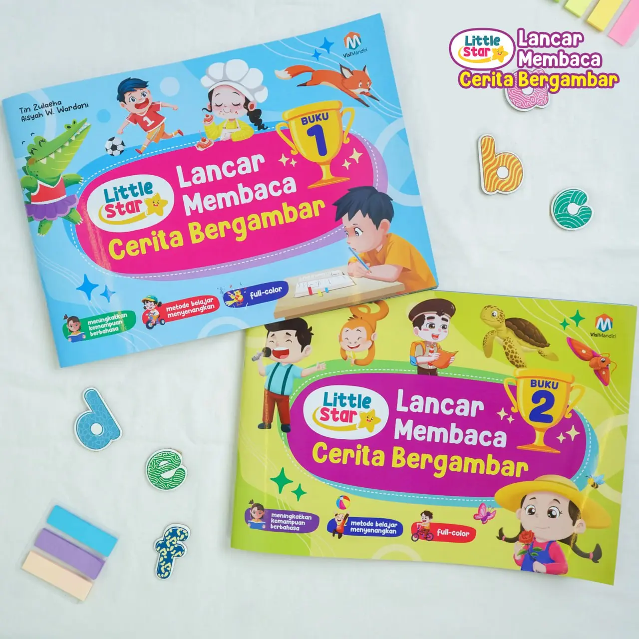 (DAPAT 2 BUKU) Buku Belajar Membaca Anak - Lancar Membaca Cerita Bergambar Books