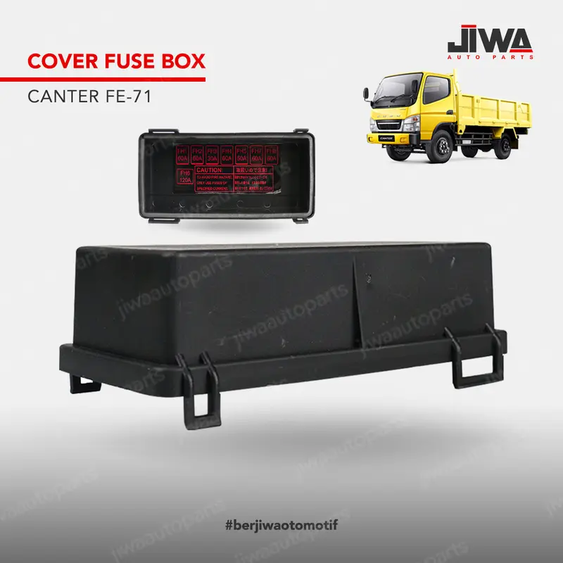 Jiwa Auto Cover Fuse Box Canter FE71 PS 110 125 136 Tutup Sekring / Tutup Box Sekering Mobil 0