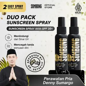 [DUOPACK] SOMBONG 5-in-1 Easy Spray with Sunscreen SPF 30 Niacinamide Allantoin UV Filter Zinc PCA Panax Ginseng Extract Caffeine