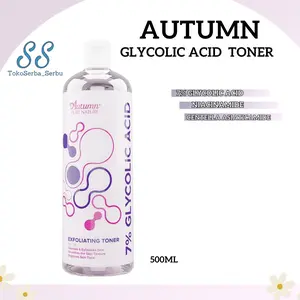 Autumn 7% Glycolic Acid Exfoliating Toner 500ml/Toner Wajah Perawatan Mencerahkan Toning