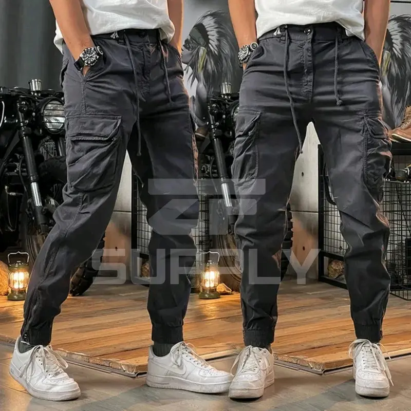 CELANA PANJANG CARGO LORENG COMBAT CARGO PANTS OUTFIT CELANA PRIA DEWASA Style Slimfit Katun twill combed Keren Nyaman Outdoor Kain Army Karet Distro Tactical 7