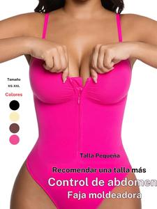 Body moldeador sin costuras para mujer, diseño con cierre frontal, control de abdomen estilo tanga, para todas las estaciones, ajuste cómodo