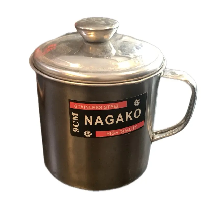 Mug Kecil Stainless Steel Tahan Lama untuk Minuman Panas atau Dingin