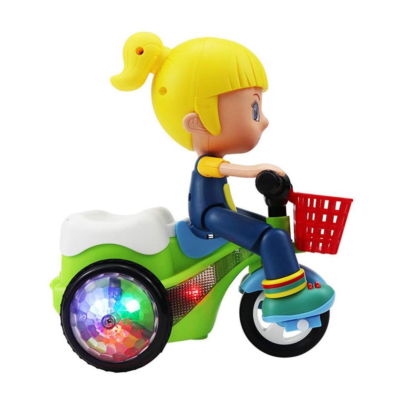 Product Introduction of Electric Stunt Tricycle Toy Auto 360° Wheel Up Rotating Car Toy With Music And Light Children's E9T4 35