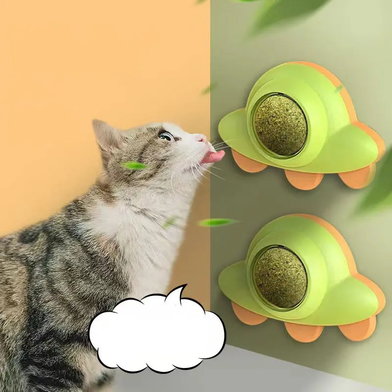Cat Catnip Toys Balls Extra Cat Energy Ball Natural Interactive Toy Edible Kitty Eat Toys  for Cats Wall